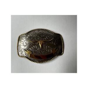 Longhorn Western Nocona Belt Co Belt Buckle